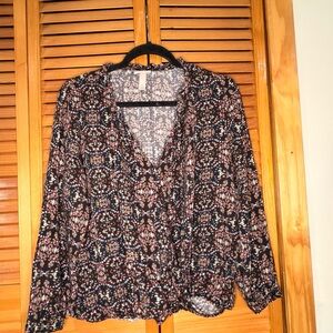Knox Rose Multicolor Patterned Blouse